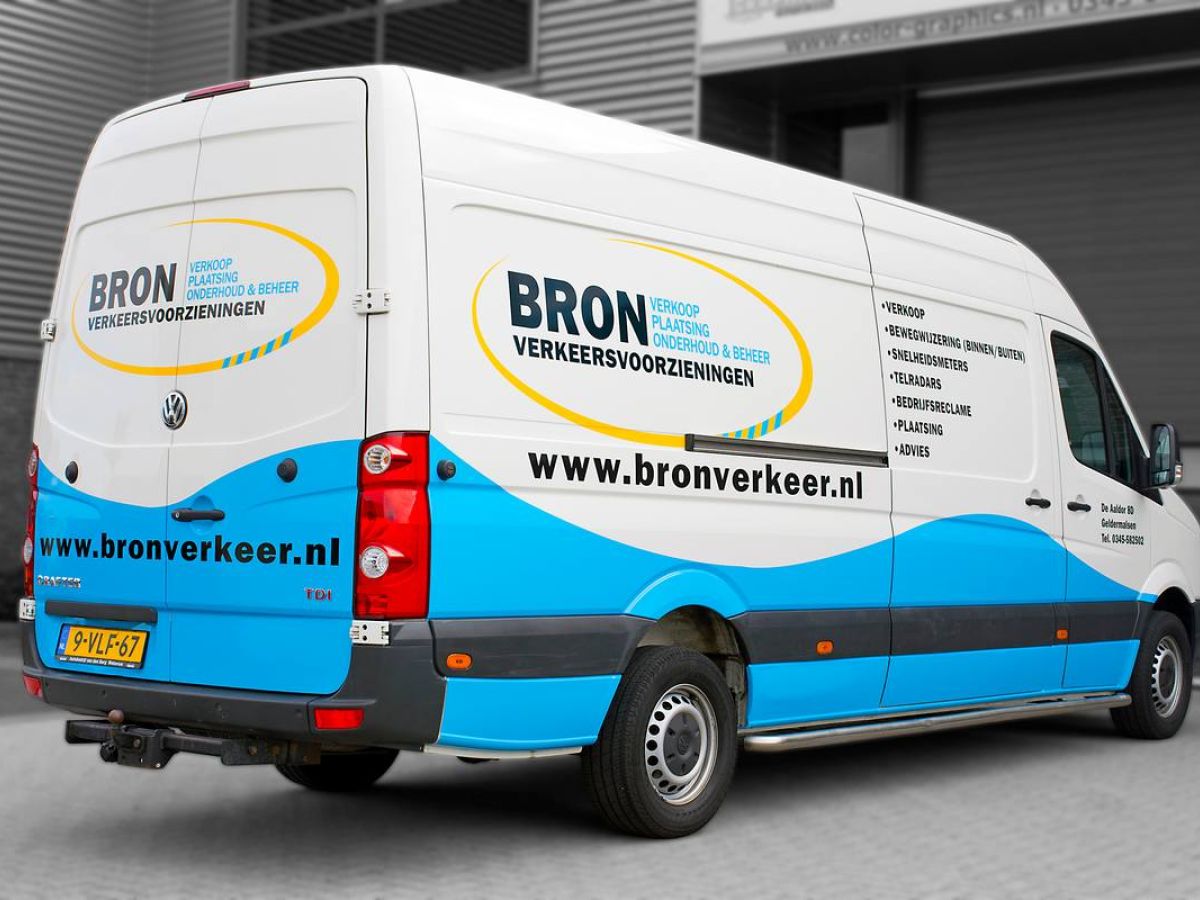 Bedrijfsbus bestickering