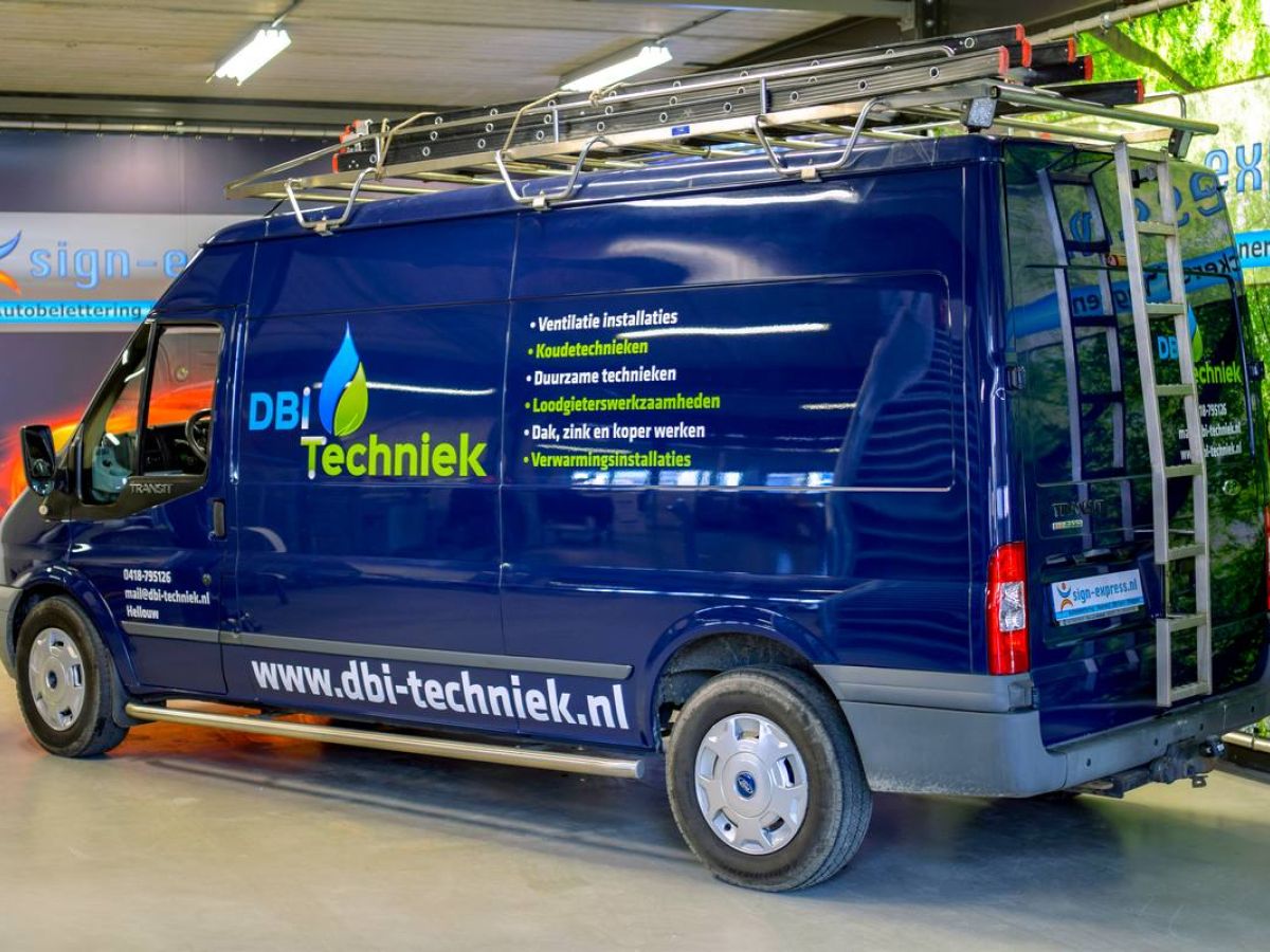 Bedrijfsbus bestickering